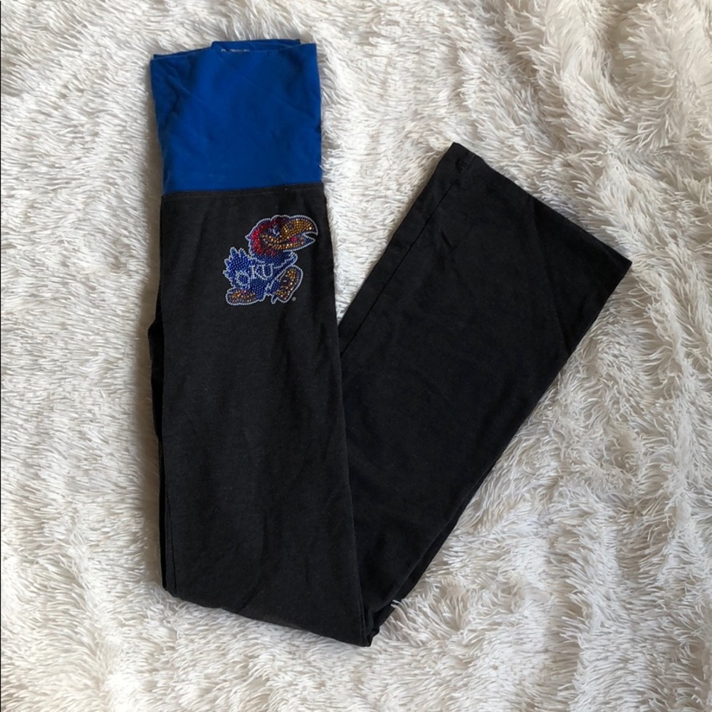 KU Yoga Pants- Victoria’s Secret Pink